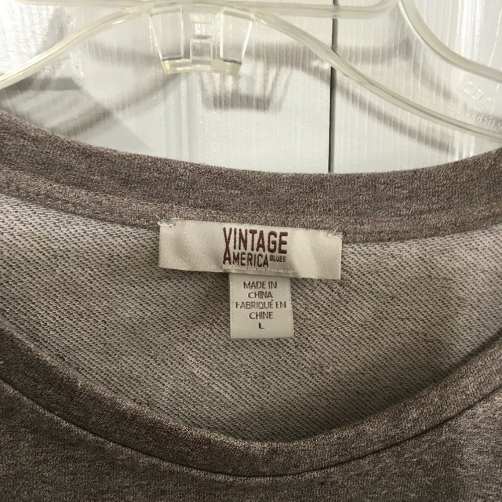 Vintage America Blues Embroidered/Beaded Sweatshirt - Picture 2 of 8